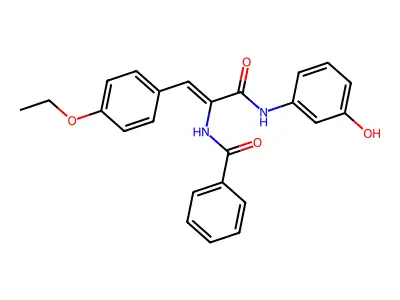 3-(4-Ethoxyphenyl)-N-(3-hydroxyphenyl)-2-(phenylformamido)prop-2-enamide structure