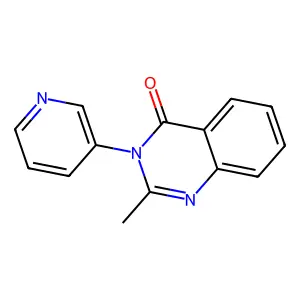 2-Methyl-3-pyridin-3-ylquinazolin-4-one structure