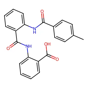 2-[2-(4-甲基苯甲酰氨基)苯甲酰氨基]苯甲酸 structure