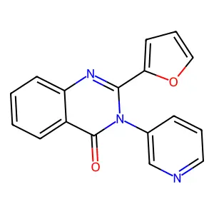 2-(Furan-2-yl)-3-pyridin-3-ylquinazolin-4-one structure
