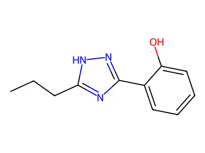 2-(5-propyl-1H-1,2,4-triazol-3-yl)phenol structure