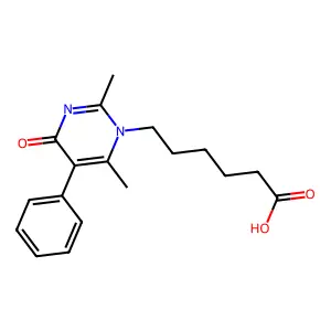 6-(2,6-Dimethyl-4-oxo-5-phenylpyrimidin-1-yl)hexanoic acid structure