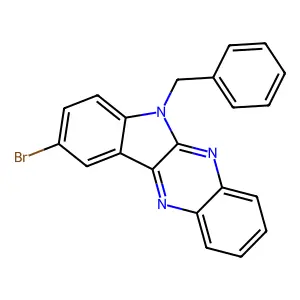 6-benzyl-9-bromo-6H-indolo[2,3-b]quinoxaline structure