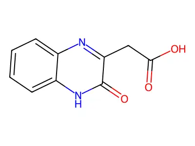 2-Quinoxalineacetic acid, 3,4-dihydro-3-oxo- structure