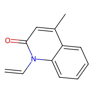 2(1H)-Quinolone, 4-methyl-1-vinyl- structure