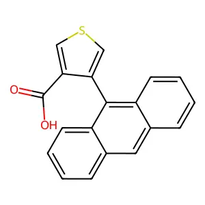 3-Thiophenecarboxylicacid, 4-(9-anthracenyl)- structure