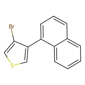 3-Bromo-4-naphthalen-1-ylthiophene structure
