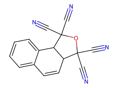 3a,9b-Dihydronaphtho[1,2-c]furan-1,1,3,3-tetracarbonitrile structure