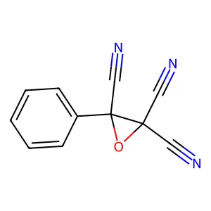 3-Phenyloxirane-2,2,3-tricarbonitrile structure