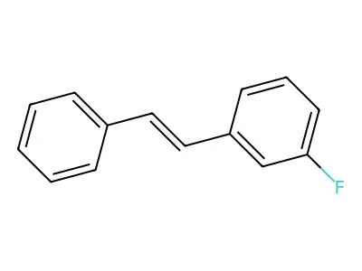Stilbene, 3-fluoro-, (E)- structure