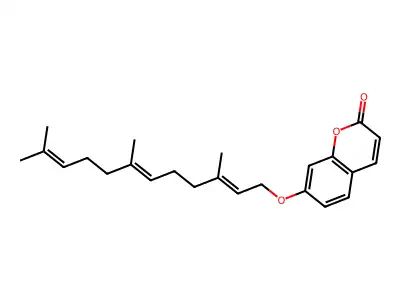 7-Farnesyloxy-coumarin structure