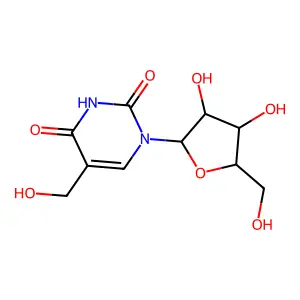 5-Hydroxymethyluridine structure