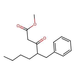 Methyl 4-benzyl-3-oxooctanoate structure
