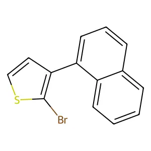 2-Bromo-3-naphthalen-1-ylthiophene structure