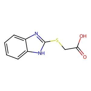 (2-苯并咪唑基硫基)乙酸 structure