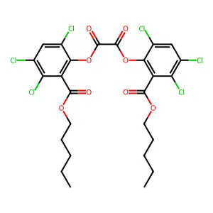 双(3,5,6-三氯-2-正戊氧基羰基苯基)草酸酯 structure