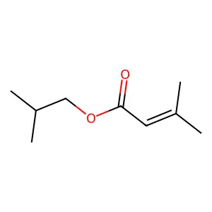 Isobutyl 3-methyl-2-butenoate structure