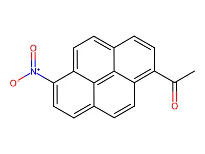 1-(6-Nitro-1-pyrenyl)-ethanone structure