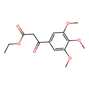 Ethyl (3,4,5-trimethoxybenzoyl)acetate structure