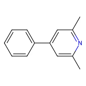 2,6-Dimethyl-4-phenylpyridine structure
