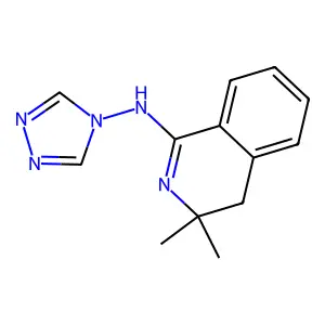 3,3-dimethyl-N-(4H-1,2,4-triazol-4-yl)-3,4-dihydroisoquinolin-1-amine structure