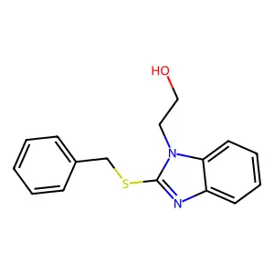 2-(2-Benzylsulfanylbenzimidazol-1-yl)ethanol structure