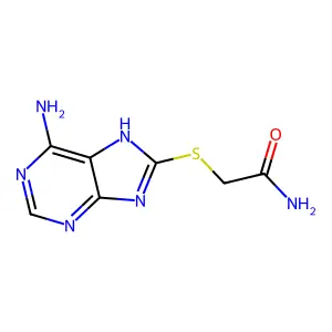 2-[(6-Amino-7H-purin-8-YL)thio]acetamide structure