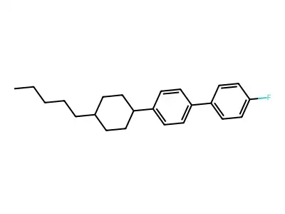 4'-Fluoro-4-(4-pentyl-cyclohexyl)-biphenyl structure