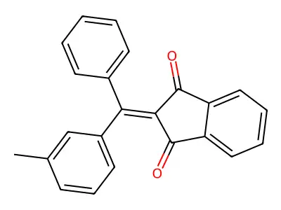2-[(3-Methylphenyl)-phenylmethylidene]indene-1,3-dione structure
