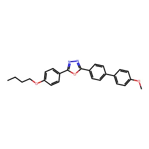 2-(4-Butoxyphenyl)-5-[4-(4-methoxyphenyl)phenyl]-1,3,4-oxadiazole structure