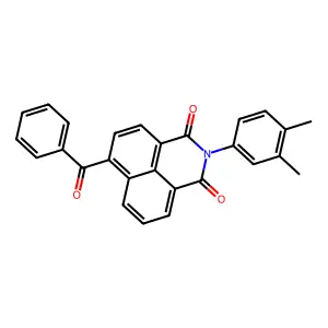 6-Benzoyl-2-(3,4-dimethylphenyl)benzo[de]isoquinoline-1,3-dione structure