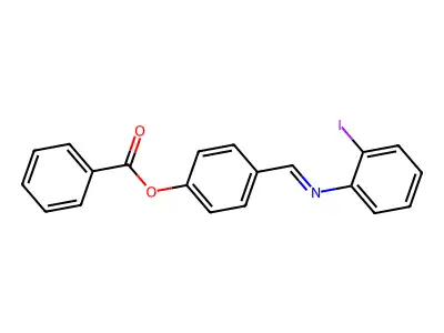 [4-[(2-Iodophenyl)iminomethyl]phenyl] benzoate structure