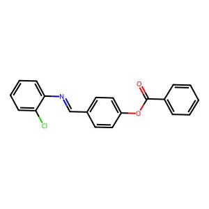 4-{[(2-Chlorophenyl)imino]methyl}phenyl benzoate structure