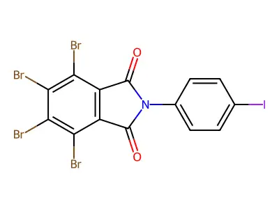 4,5,6,7-Tetrabromo-2-(4-iodophenyl)isoindole-1,3-dione structure