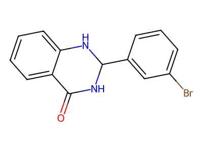 2-(3-bromophenyl)-2,3-dihydro-1H-quinazolin-4-one structure