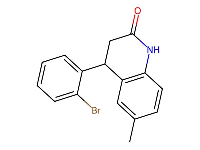 4-(2-bromophenyl)-6-methyl-3,4-dihydroquinolin-2(1H)-one structure