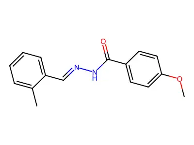 4-methoxy-N'-(2-methylbenzylidene)benzohydrazide structure