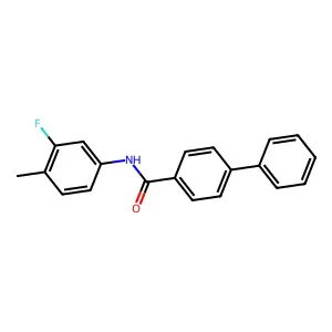 N-(3-fluoro-4-methylphenyl)[1,1'-biphenyl]-4-carboxamide structure