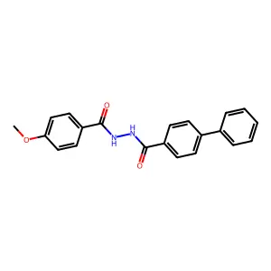 N'-(4-methoxybenzoyl)-4-phenylbenzohydrazide structure