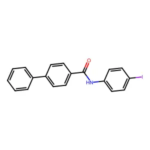 N-(4-iodophenyl)-4-biphenylcarboxamide structure