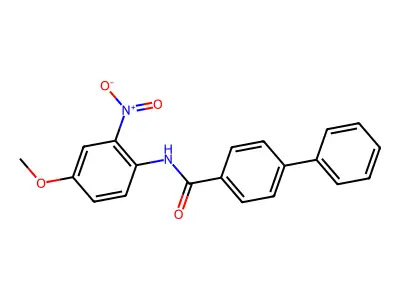 N-(4-methoxy-2-nitrophenyl)-4-phenylbenzamide structure