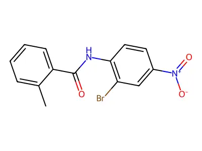 N-(2-bromo-4-nitrophenyl)-2-methylbenzamide structure
