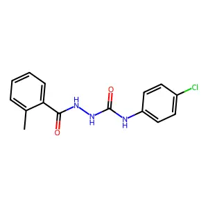 N-(4-chlorophenyl)-2-(2-methylbenzoyl)hydrazinecarboxamide structure