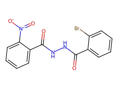 N'-(2-bromobenzoyl)-2-nitrobenzohydrazide structure