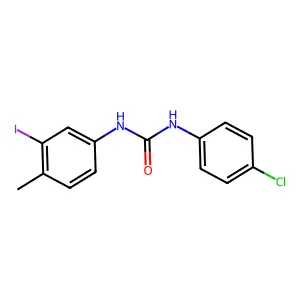 N-(4-chlorophenyl)-N'-(3-iodo-4-methylphenyl)urea structure