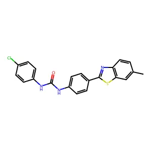 1-(4-Chlorophenyl)-3-[4-(6-methyl-1,3-benzothiazol-2-yl)phenyl]urea structure
