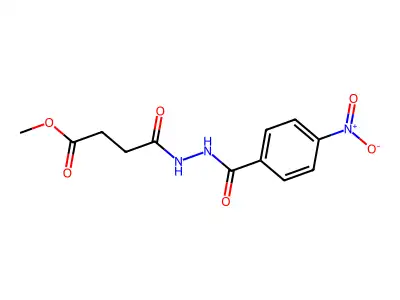 Methyl 4-[2-(4-nitrobenzoyl)hydrazinyl]-4-oxobutanoate structure