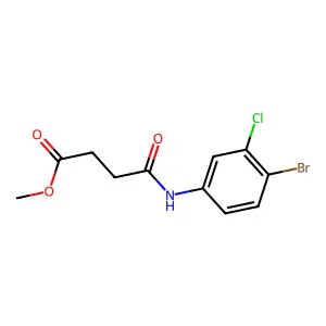 Methyl 4-(4-bromo-3-chloroanilino)-4-oxobutanoate structure