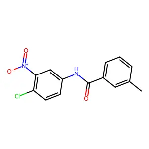 N-(4-chloro-3-nitrophenyl)-3-methylbenzamide structure