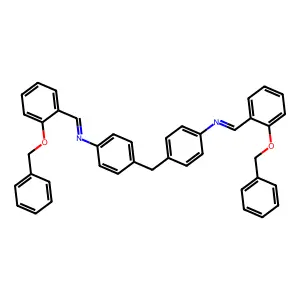 4,4'-methanediylbis(N-{(E)-[2-(benzyloxy)phenyl]methylidene}aniline) structure